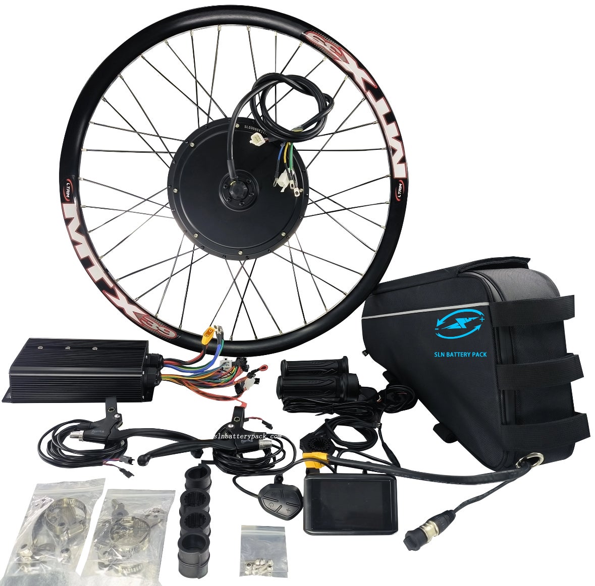 electric bicycle kit 5000w NB POWER 19inch Rear Wheel Bike Conversion Kit, 72V 100A Sine Wave Programmable Controller, TFT Display System, Waterproof System,150mm Dropout High Speed Brushless gearless Motor : Sports & Experience extreme power with our 5000W Direct Flux 5000w 72v conversion kit